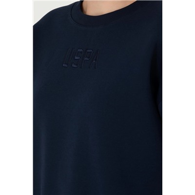 Kadın Lacivert Bisiklet Yaka Sweatshirt