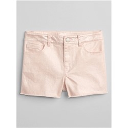 High Rise Shorty Shorts in Foil