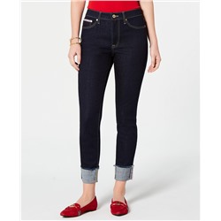 Tommy Hilfiger Raw-Cuff Skinny Jeans