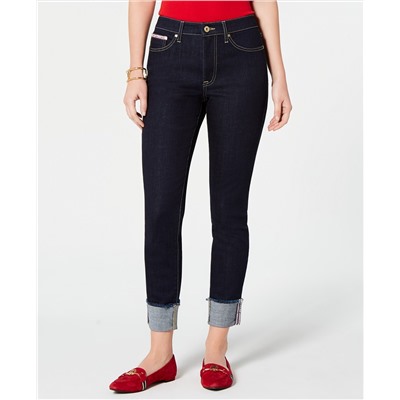 Tommy Hilfiger Raw-Cuff Skinny Jeans