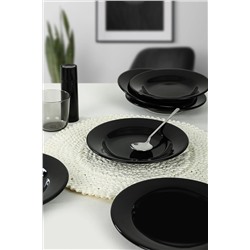 Keramika Siyah Linda Yemek Tabağı 21 Cm 6 Adet 650 X0001382800000000000000000