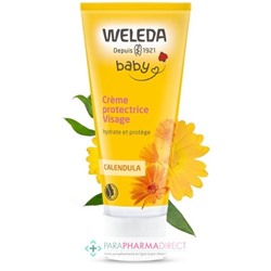 Weleda Baby - Calendula - Crème Protectrice Visage - BIO - LOT de 2x50ml