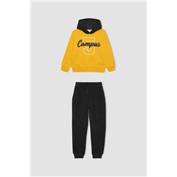 Defacto Erkek Çocuk Kapüşonlu Sweatshirt Eşofman Altı 2'li Takım B2919A8YL42mc