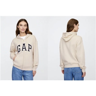 Relaxed Gap Logo Zip Hoodie