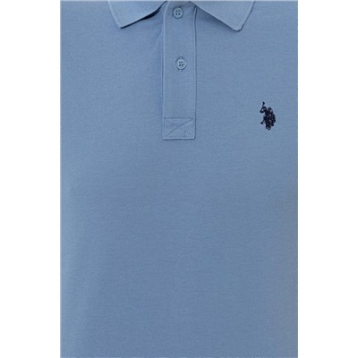 Erkek Koyu Mavi Polo Yaka Basic T-Shirt