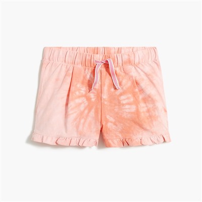Girls' tie-dyed short