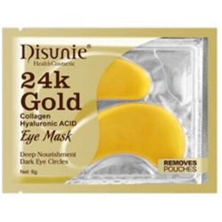 [DISUNIE] Патчи гидрогелевые для глаз БИОЗОЛОТО И КОЛЛАГЕН 24K Gold&Collagen Eye Mask, 6 г