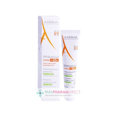 A-Derma Epithéliale A.H ULTRA Crème Réparatrice Apaisante SPF50+ 40ml