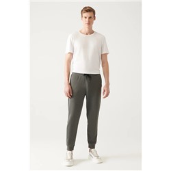 Avva Gri Beli Bağcıklı Paçası Lastikli Regular Fit Jogger Eşofman Altı A31Y3417