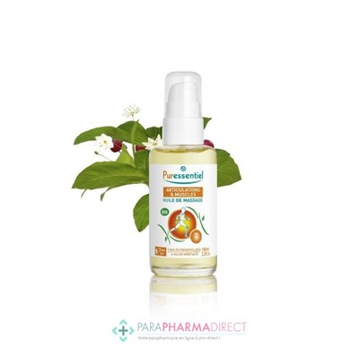 Puressentiel Articulations et Muscles Huile de Massage aux 7 Huiles Essentielles + 4 Huiles Végétales BIO 100ml