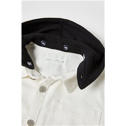 SOBRECAMISA SARGA CAPUCHA DESMONTABLE