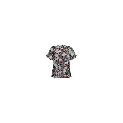 UA Dog Park Black Print Scrub Top