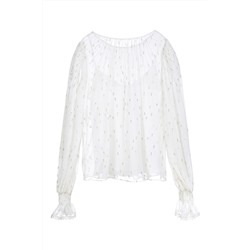 Blusa de seda Crudo