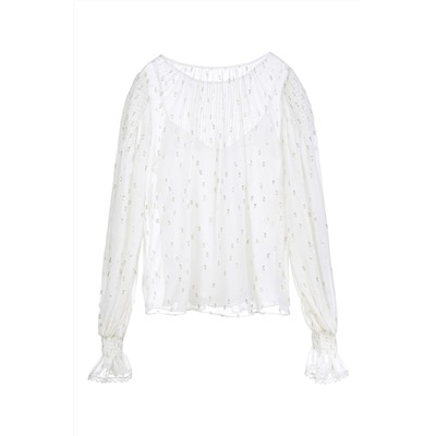 Blusa de seda Crudo