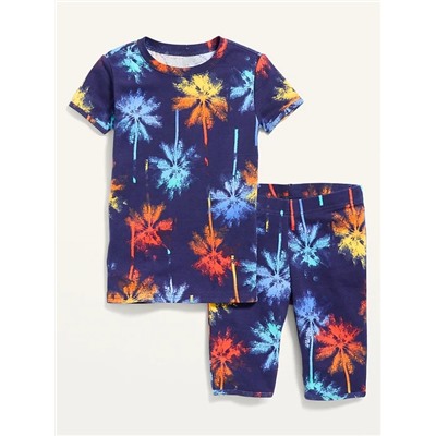 Gender-Neutral Printed Snug-Fit Pajama Set for Kids