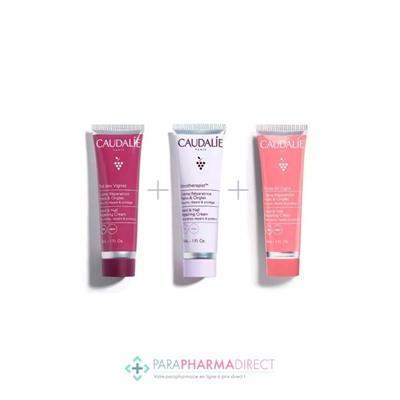 Caudalie Trio de Noël - Crèmes Mains Hydratation 3x30ml
