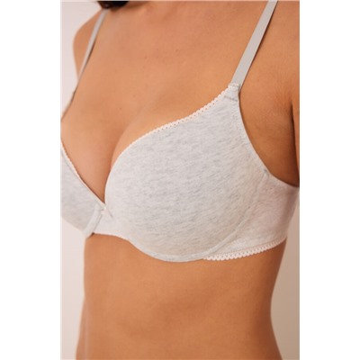 Sujetador push up GORGEOUS liso gris