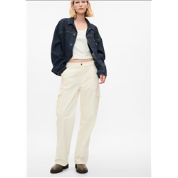Mid Rise Corduroy '90s Loose Cargo Pants
