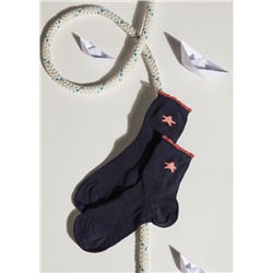 Kurze Socken für Mädchen mit maritimem Motiv
