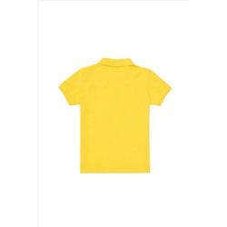 Erkek Çocuk Polo Yaka Koyu Sarı Tişört