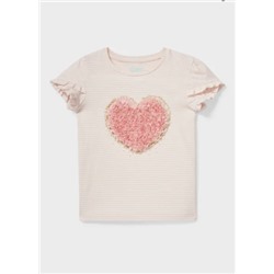 Kurzarmshirt - Bio-Baumwolle - gestreift