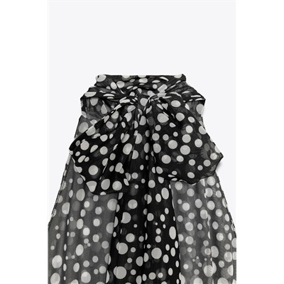 POLKA DOT HALTER DRESS