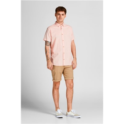 Camisa de lino Rosa jaspeado