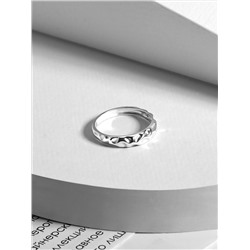 Кольцо из серебра родированное К-7565р