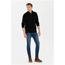 Erkek Siyah Sweatshirt