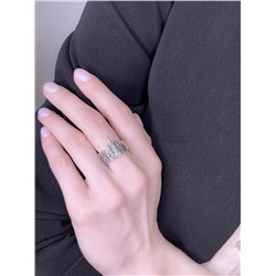 Кольцо из чернёного серебра 925 пробы к009ч