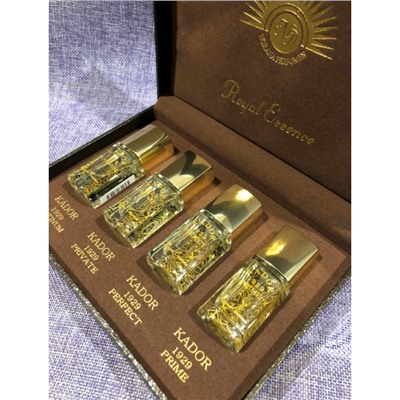 NORAN PERFUMES KADOR 1929 set GLORY + GOLD + SECRET + SPECIAL edp 4*15ml