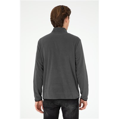 Erkek Antrasit Basic Sweatshirt