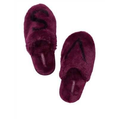 VICTORIA'S SECRET Closed Toe Faux Fur Slipper