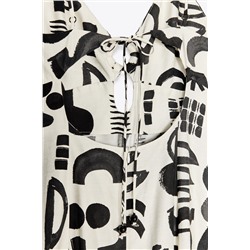 PRINTED CUT-OUT DRESS