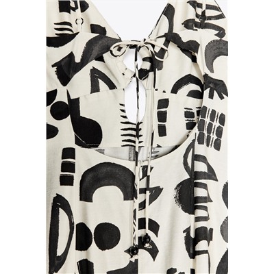 PRINTED CUT-OUT DRESS