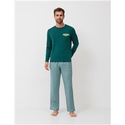 Pyjamas Trousers, Men, Green