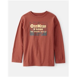 OshKosh B'gosh   Boys Fantasy Football Long-Sleeve Graphic Tee - Tan