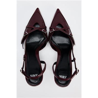 POCAS UNIDADES ZAPATO TACÓN TIRAS HEBILLA