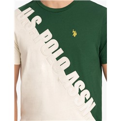U.S. POLO ASSN. DIAGONAL COLORBLOCK T-SHIRT