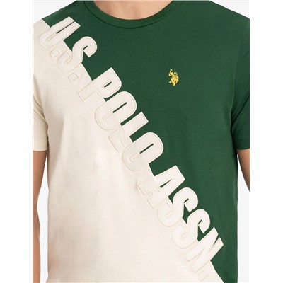 U.S. POLO ASSN. DIAGONAL COLORBLOCK T-SHIRT