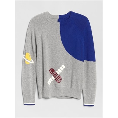 Graphic Crewneck Sweater