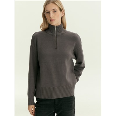 Свитер с воротником-стойкой, B3144/qastan