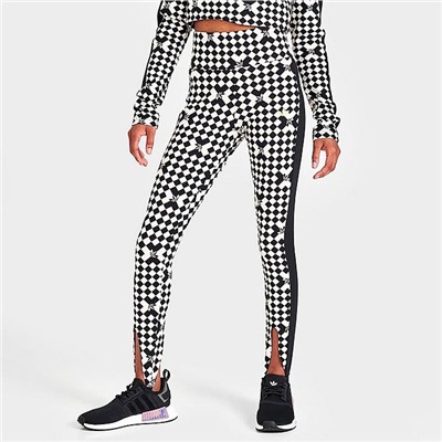WOMEN'S ADIDAS ORIGINALS SKI CHIC ALLOVER PRINT STIRRUP LEGGINGS