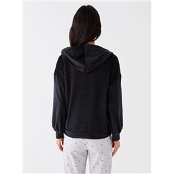LC Waikiki Kapüşonlu Düz Uzun Kollu Kadife Kadın Pijama Üst, LCW DREAM                                            
                                            Kapüşonlu Düz Uzun Kollu Kadife Kadın Pijama Üst