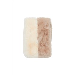 Bufanda Beige y blanco
