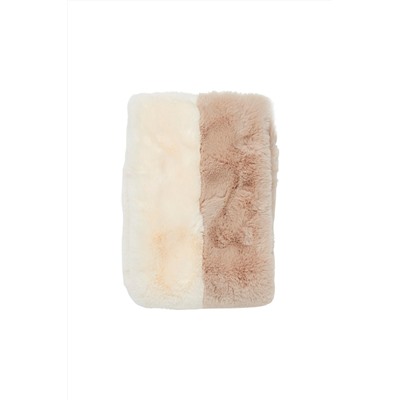 Bufanda Beige y blanco