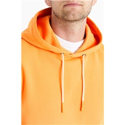 Sudadera dip-dye Naranja y salmón