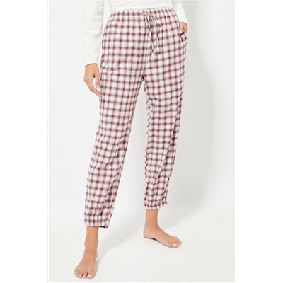 Pantalón 7/8 de pijama cintura alta - Rojo