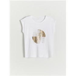 T-Shirt im Kimono-Stil mit Druck