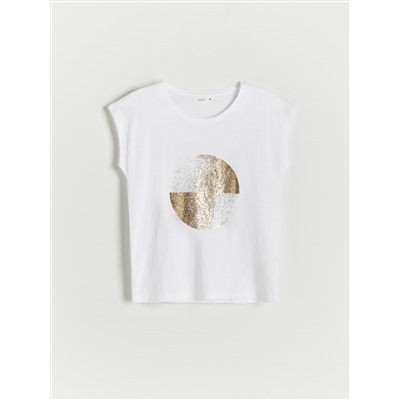 T-Shirt im Kimono-Stil mit Druck